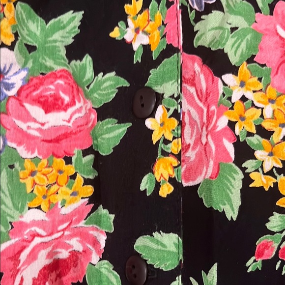 Vintage Paris Blues Pink and Yellow Flutter Sleeve Sundress - Picture 4 of 5